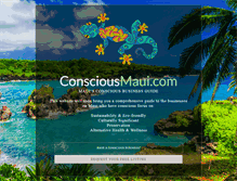 Tablet Screenshot of consciousmaui.com